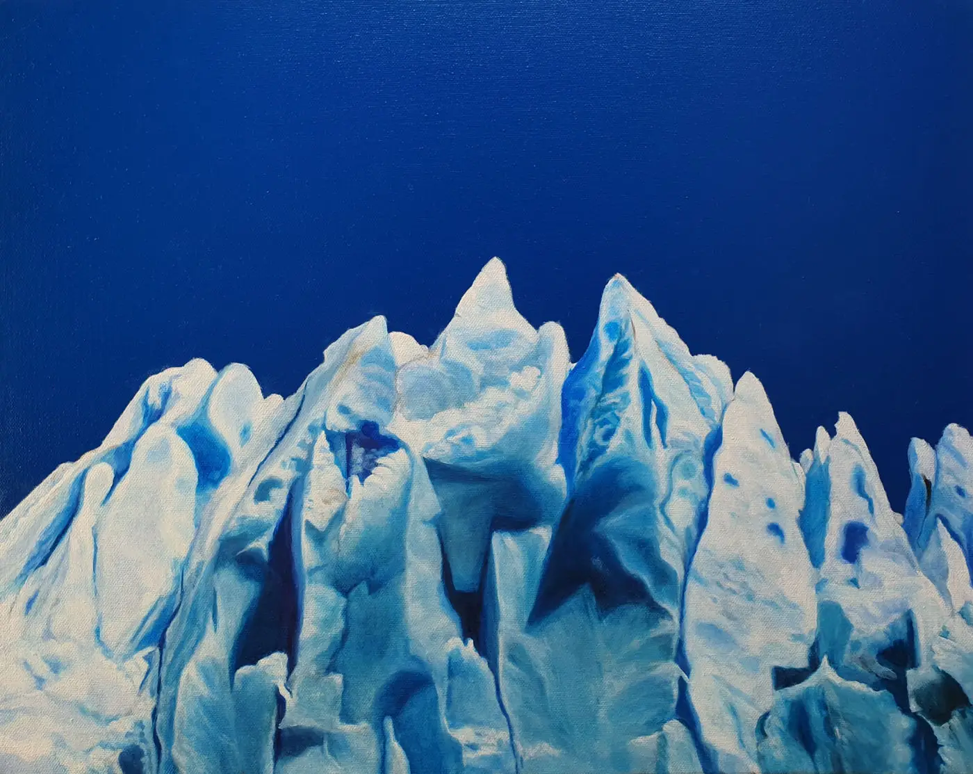 Ice Öl auf Leinwand 40 x 50